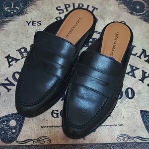 Lucky Brand Women's Classic Black Slip-On Loafers